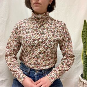 🌼Vintage 90s Floral Turtleneck🌼